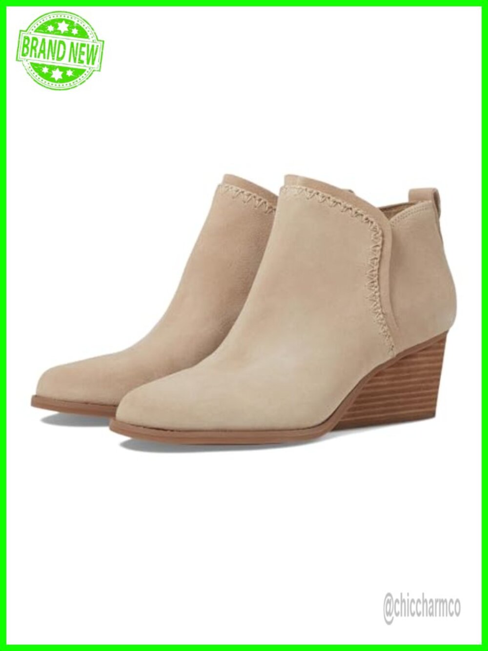 Suede Ankle Bootie with Wedge Heel and CloudBound Foam Insole